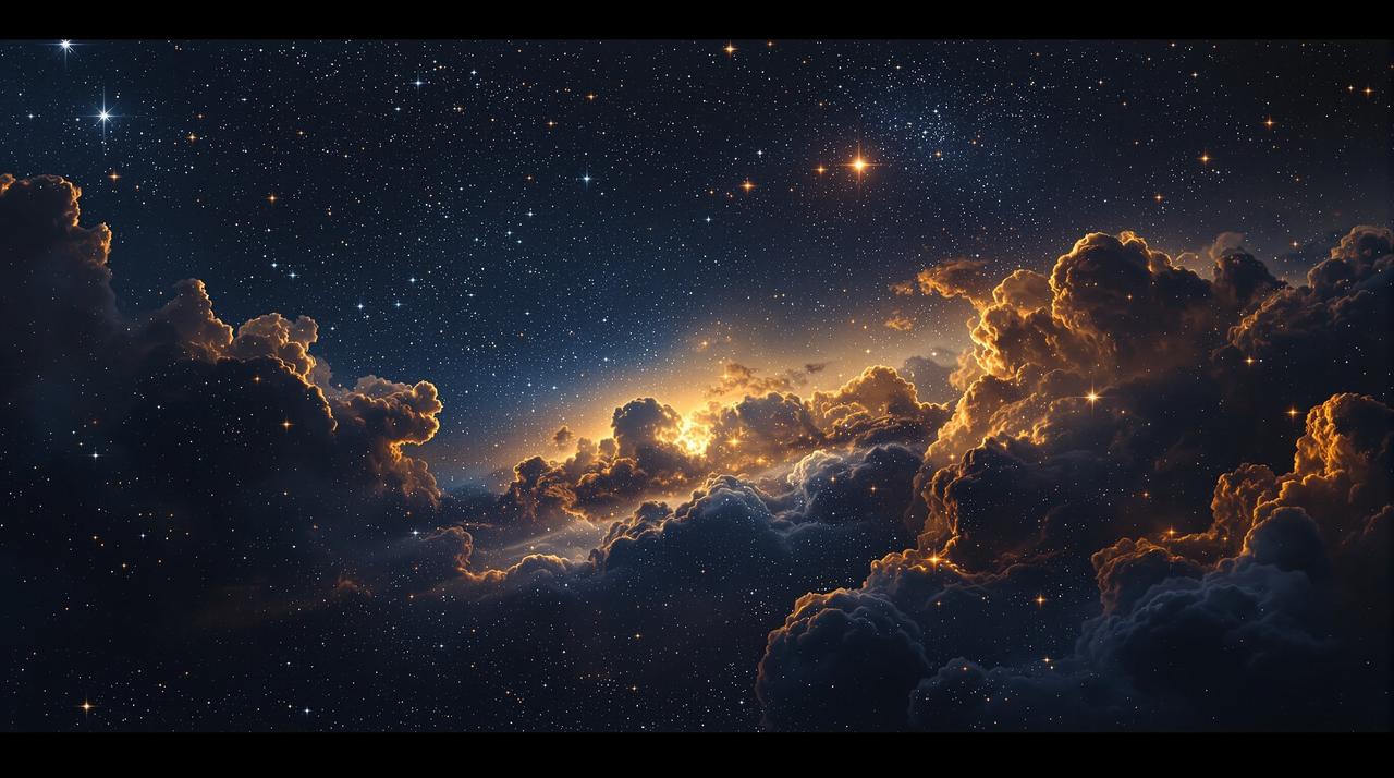 短剧搜索 - 璀璨星空背景,闪亮的天狼星照耀夜空